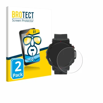 Parte frontal de un envase de producto con el logotipo de la marca BROTECT. Al lado se muestra el dispositivo Crivit Sport-Sma
