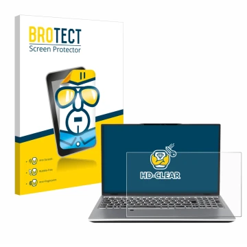 Parte frontal de un envase de producto con el logotipo de la marca BROTECT. Al lado se muestra el dispositivo terra Mobile 155