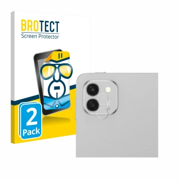 Parte frontal de un envase de producto con el logotipo de la marca BROTECT. Al lado se muestra el dispositivo Honor Magicpad 3