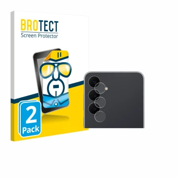 Parte frontal de un envase de producto con el logotipo de la marca BROTECT. Al lado se muestra el dispositivo Samsung Galaxy S