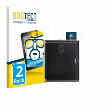 Parte frontal de un envase de producto con el logotipo de la marca BROTECT. Al lado se muestra el dispositivo Anycubic Kobra S