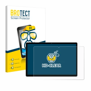 Parte frontal de un envase de producto con el logotipo de la marca BROTECT. Al lado se muestra el dispositivo Pixpeak L211-EEA