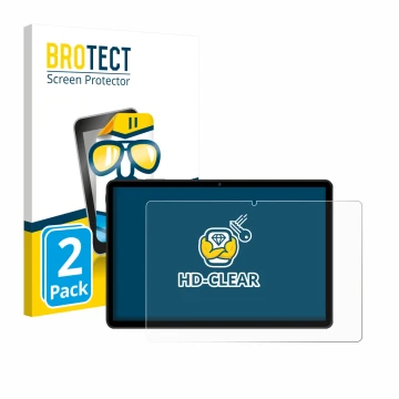 Parte frontal de un envase de producto con el logotipo de la marca BROTECT. Al lado se muestra el dispositivo RUSHAR M90 11