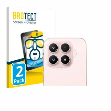 Parte frontal de un envase de producto con el logotipo de la marca BROTECT. Al lado se muestra el dispositivo Xiaomi 17 (SÓLO 