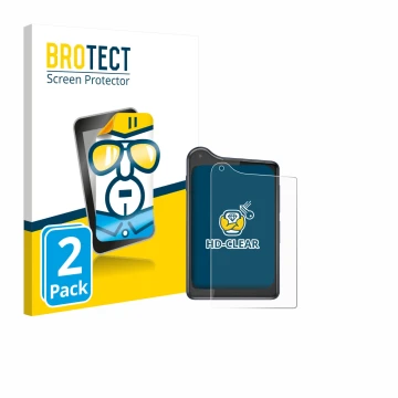 Parte frontal de un envase de producto con el logotipo de la marca BROTECT. Al lado se muestra el dispositivo Xiaomi Qin K25 c