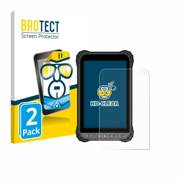 Parte frontal de un envase de producto con el logotipo de la marca BROTECT. Al lado se muestra el dispositivo Zoomsmart A8004 