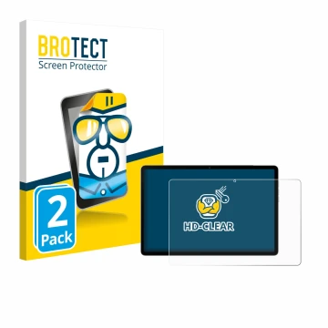 Parte frontal de un envase de producto con el logotipo de la marca BROTECT. Al lado se muestra el dispositivo Black Shark Pad 