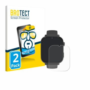Parte frontal de un envase de producto con el logotipo de la marca BROTECT. Al lado se muestra el dispositivo Ucani A22 con su