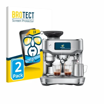 Parte frontal de un envase de producto con el logotipo de la marca BROTECT. Al lado se muestra el dispositivo Sage the Oracle 