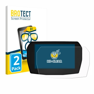 Parte frontal de un envase de producto con el logotipo de la marca BROTECT. Al lado se muestra el dispositivo Ducati Multistra