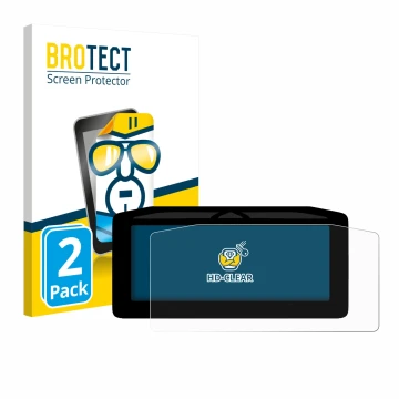 Parte frontal de un envase de producto con el logotipo de la marca BROTECT. Al lado se muestra el dispositivo Ducati XDiavel V