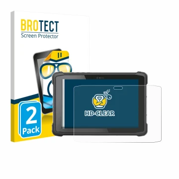 Parte frontal de un envase de producto con el logotipo de la marca BROTECT. Al lado se muestra el dispositivo Hematec SolidTab