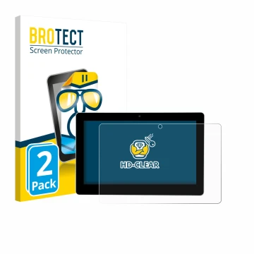 Parte frontal de un envase de producto con el logotipo de la marca BROTECT. Al lado se muestra el dispositivo Victron Energy G