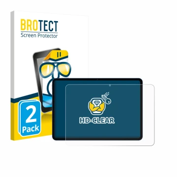 Parte frontal de un envase de producto con el logotipo de la marca BROTECT. Al lado se muestra el dispositivo Xiaomi Poco Pad 