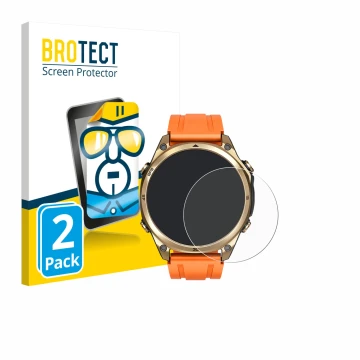 Parte frontal de un envase de producto con el logotipo de la marca BROTECT. Al lado se muestra el dispositivo Doogee Anywise W