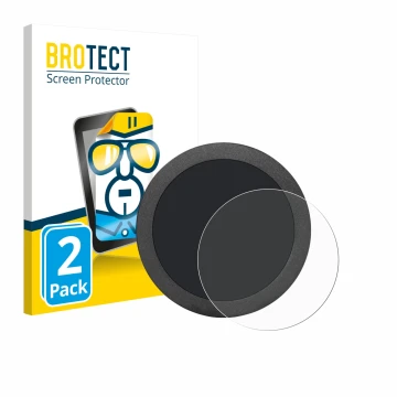 Parte frontal de un envase de producto con el logotipo de la marca BROTECT. Al lado se muestra el dispositivo Elecrow Display 