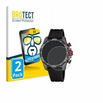 Parte frontal de un envase de producto con el logotipo de la marca BROTECT. Al lado se muestra el dispositivo Lotus Connected 