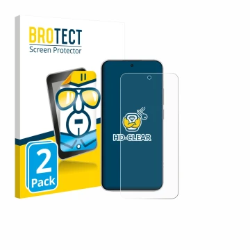 Parte frontal de un envase de producto con el logotipo de la marca BROTECT. Al lado se muestra el dispositivo Xiaomi Redmi Not