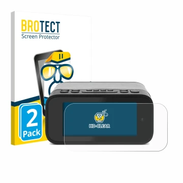 Parte frontal de un envase de producto con el logotipo de la marca BROTECT. Al lado se muestra el dispositivo TechniSat Digitr