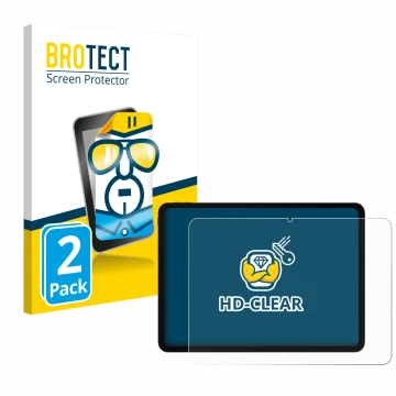 Parte frontal de un envase de producto con el logotipo de la marca BROTECT. Al lado se muestra el dispositivo OnePlus Pad Go 2