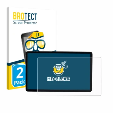 Parte frontal de un envase de producto con el logotipo de la marca BROTECT. Al lado se muestra el dispositivo MG S5 EV 12.8