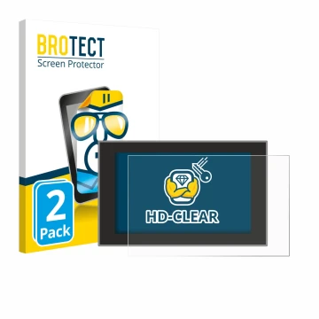 Parte frontal de un envase de producto con el logotipo de la marca BROTECT. Al lado se muestra el dispositivo Dacia Bigster 20