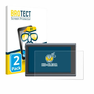 Parte frontal de un envase de producto con el logotipo de la marca BROTECT. Al lado se muestra el dispositivo SmallRig Wireles
