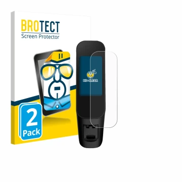 Parte frontal de un envase de producto con el logotipo de la marca BROTECT. Al lado se muestra el dispositivo Xiaomi Electric 