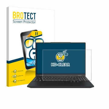 Parte frontal de un envase de producto con el logotipo de la marca BROTECT. Al lado se muestra el dispositivo Tuxedo InfinityB