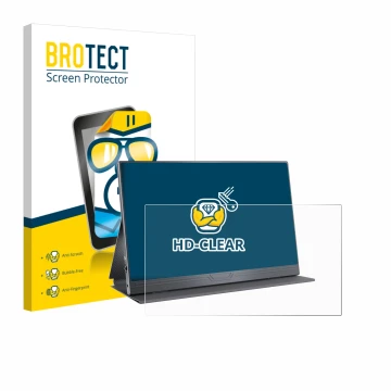 Parte frontal de un envase de producto con el logotipo de la marca BROTECT. Al lado se muestra el dispositivo CUIUIC GS156B2 c