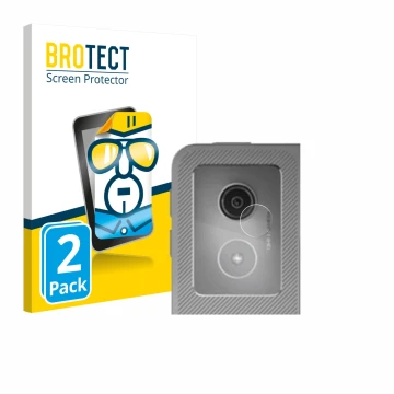 Parte frontal de un envase de producto con el logotipo de la marca BROTECT. Al lado se muestra el dispositivo Lenovo Idea Tab 