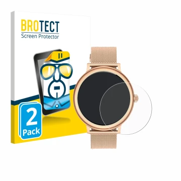 Parte frontal de un envase de producto con el logotipo de la marca BROTECT. Al lado se muestra el dispositivo Ruxingx AK98 1.1