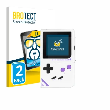 Parte frontal de un envase de producto con el logotipo de la marca BROTECT. Al lado se muestra el dispositivo Modretro Chromat