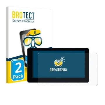 Parte frontal de un envase de producto con el logotipo de la marca BROTECT. Al lado se muestra el dispositivo Zontes 368 K con