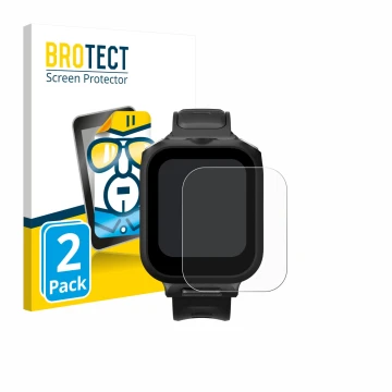 Parte frontal de un envase de producto con el logotipo de la marca BROTECT. Al lado se muestra el dispositivo Insta360 GPS pre