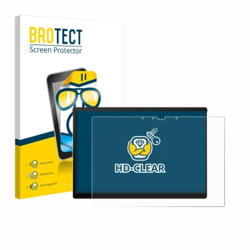 Parte frontal de un envase de producto con el logotipo de la marca BROTECT. Al lado se muestra el dispositivo ASUS ROG Flow Z1