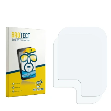 Parte frontal de un envase de producto con el logotipo de la marca BROTECT. Al lado está el protector de pantalla correspondie