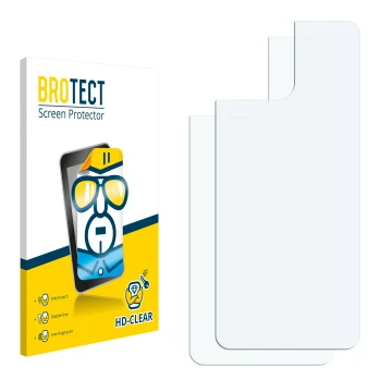 Parte frontal de un envase de producto con el logotipo de la marca BROTECT. Al lado está el protector de pantalla correspondie