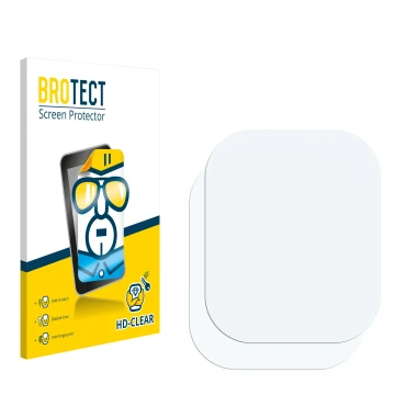 Parte frontal de un envase de producto con el logotipo de la marca BROTECT. Al lado está el protector de pantalla correspondie