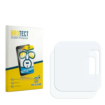 Parte frontal de un envase de producto con el logotipo de la marca BROTECT. Al lado está el protector de pantalla correspondie