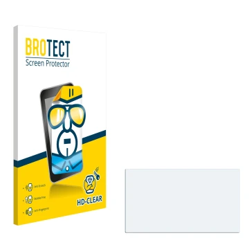 Parte frontal de un envase de producto con el logotipo de la marca BROTECT. Al lado está el protector de pantalla correspondie