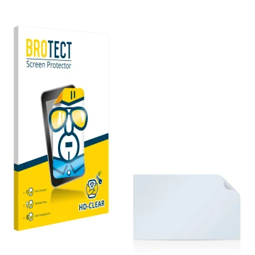 Parte frontal de un envase de producto con el logotipo de la marca BROTECT. Al lado está el protector de pantalla correspondie