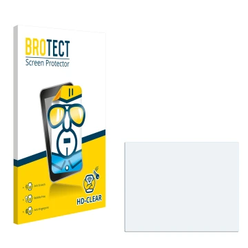 Parte frontal de un envase de producto con el logotipo de la marca BROTECT. Al lado está el protector de pantalla correspondie