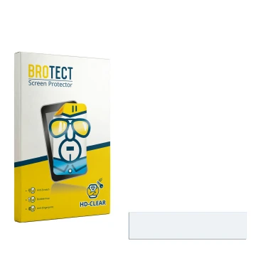 Parte frontal de un envase de producto con el logotipo de la marca BROTECT. Al lado está el protector de pantalla correspondie