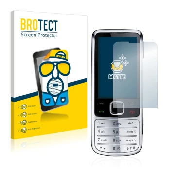 Parte frontal de un envase de producto con el logotipo de la marca BROTECT. Al lado se muestra el dispositivo Nokia 6700 class