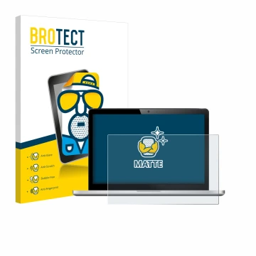 Parte frontal de un envase de producto con el logotipo de la marca BROTECT. Al lado se muestra el dispositivo con su protector