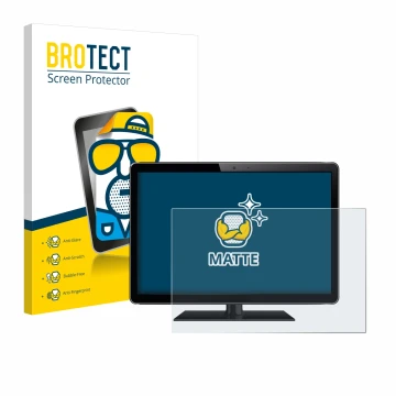 Parte frontal de un envase de producto con el logotipo de la marca BROTECT. Al lado se muestra el dispositivo con su protector