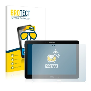 Parte frontal de un envase de producto con el logotipo de la marca BROTECT. Al lado se muestra el dispositivo Samsung Galaxy N