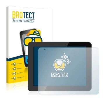 Parte frontal de un envase de producto con el logotipo de la marca BROTECT. Al lado se muestra el dispositivo BQ Curie 2 con s