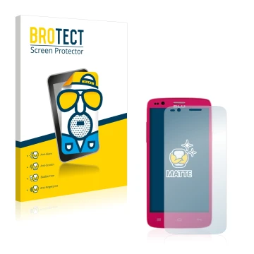 Parte frontal de un envase de producto con el logotipo de la marca BROTECT. Al lado se muestra el dispositivo BLU Star 4.5 Des